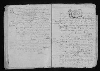 13 vues  - Registre paroissial. Baptêmes, séputures (février 1706-mars 1707). (ouvre la visionneuse)