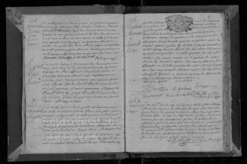 104 vues  - Registre paroissial. Baptêmes, mariages, sépultures (avril 1734-septembre 1742) (ouvre la visionneuse)