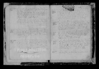 78 vues  - Registre paroissial. Baptêmes, mariages, sépultures (1713-novembre 1722) (ouvre la visionneuse)