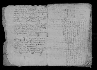 61 vues  - Registre paroissial. Baptêmes (octobre 1576-décembre 1617) (ouvre la visionneuse)