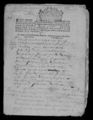 4 vues  - Registre paroissial. Baptêmes, mariages, sépultures (avril-décembre 1715) (ouvre la visionneuse)