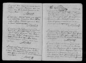 10 vues  - Registre paroissial. Baptêmes, mariages, sépultures (1695) ; sépulture (janvier 1696) (ouvre la visionneuse)