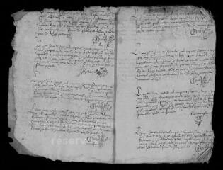 48 vues  - Registre paroissial. Baptêmes (juin 1571-juillet 1601) (ouvre la visionneuse)