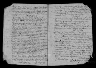 7 vues  - Registre paroissial. Baptêmes, mariages, sépultures (1706-janvier 1707) (ouvre la visionneuse)
