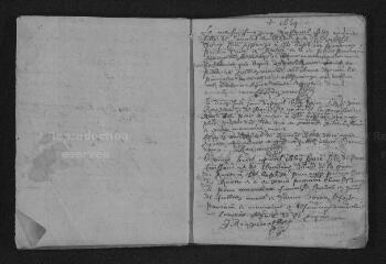 23 vues  - Registre paroissial. Baptêmes, mariages, sépultures (avril 1669-décembre 1675) ; sépultures (février 1676) (ouvre la visionneuse)