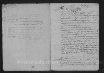 11 vues  - Registre paroissial. Baptêmes, mariages, sépultures (janvier-novembre 1695) (ouvre la visionneuse)
