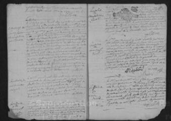 10 vues  - Registre paroissial. Baptêmes, mariages, sépultures (février-décembre 1697) (ouvre la visionneuse)