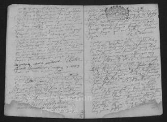 8 vues  - Registre paroissial. Baptêmes, mariages, sépultures (janvier 1715-février 1716) (ouvre la visionneuse)