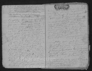 37 vues  - Registre paroissial. Baptêmes, mariages, sépultures (1719-mai 1729) (ouvre la visionneuse)