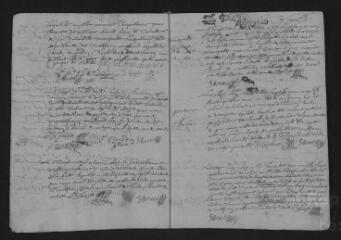 10 vues  - Registre paroissial. Baptêmes, mariages, sépultures (mars 1693-mars 1694) (ouvre la visionneuse)