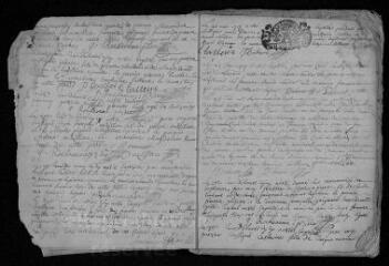 45 vues  - Registre paroissial. Baptêmes, mariages, sépultures (février 1717-août 1724) (ouvre la visionneuse)