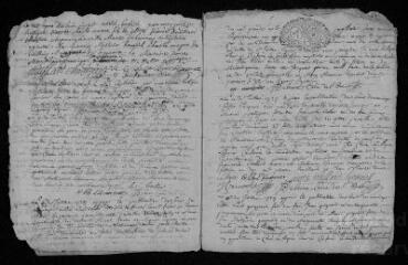 13 vues  - Registre paroissial. Baptêmes, mariages, sépultures (avril 1724-juin 1725) (ouvre la visionneuse)