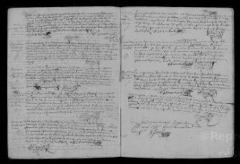 7 vues  - Registre paroissial. Sépulture (décembre 1699) ; baptêmes, mariages, sépultures (1700) (ouvre la visionneuse)