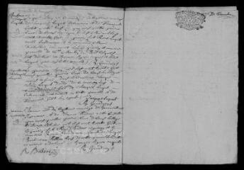 7 vues  - Registre paroissial. Baptêmes, sépultures (janvier-octobre 1738) (ouvre la visionneuse)
