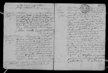 8 vues  - Registre paroissial. Baptêmes, mariages, sépultures (février-novembre 1746) (ouvre la visionneuse)