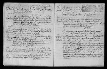 29 vues  - Registre paroissial. Baptêmes, mariages, sépultures (1692-novembre 1700) (ouvre la visionneuse)