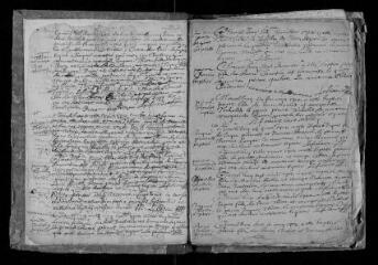 110 vues  - Registre paroissial. Baptêmes, mariages, sépultures (1702-1735) ; sépultures (janvier 1736) (ouvre la visionneuse)