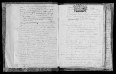 100 vues  - Registre paroissial. Baptêmes, mariages, sépultures (avril 1713-mai 1752) (ouvre la visionneuse)