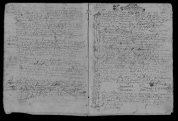 7 vues  - Registre paroissial. Baptêmes, mariages, sépultures (mai-décembre 1692) (ouvre la visionneuse)