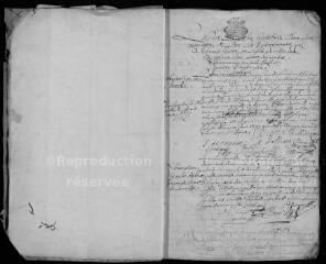 56 vues  - Registre paroissial. Baptêmes, mariages, sépultures (1686-août 1690) (ouvre la visionneuse)
