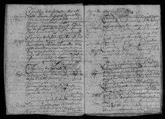 46 vues  - Registre paroissial. Baptêmes, mariages, sépultures (septembre 1690-avril 1692) (ouvre la visionneuse)