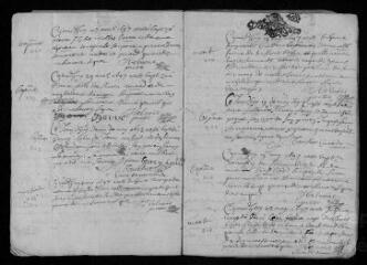 16 vues  - Registre paroissial. Baptêmes, mariages, sépultures (avril 1697-février 1698) (ouvre la visionneuse)