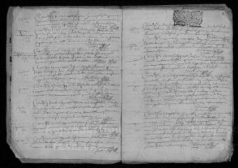 29 vues  - Registre paroissial. Baptêmes, mariages, sépultures (février 1699-mai 1701) (ouvre la visionneuse)