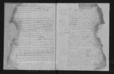 11 vues  - Registre paroissial. Baptêmes, mariages, sépultures (janvier-novembre 1703) (ouvre la visionneuse)