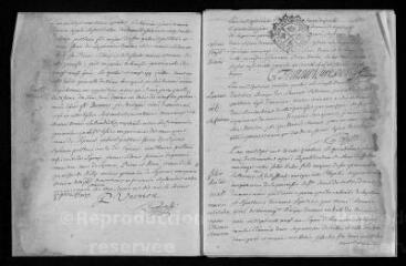 15 vues  - Registre paroissial. Baptêmes, mariages, sépultures (avril 1734-1736) (ouvre la visionneuse)