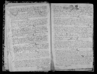 263 vues  - Registre paroissial. Baptêmes, mariages, sépultures (avril 1692-février 1708) (ouvre la visionneuse)