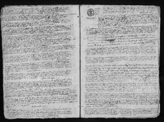 563 vues  - Registre paroissial. Baptêmes, mariages, sépultures (1674-mars 1694) (ouvre la visionneuse)