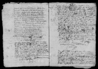 21 vues  - Registre paroissial des baptêmes, mariages, sépultures (1684- juillet 1685) (ouvre la visionneuse)
