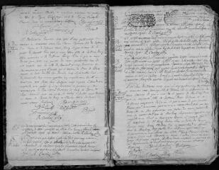 200 vues  - Registre paroissial des baptêmes, mariages, sépultures (1723-1737) (ouvre la visionneuse)