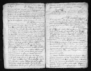 9 vues  - Registre paroissial. Baptêmes, mariages, sépultures (février-décembre 1756) (ouvre la visionneuse)