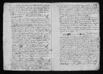 13 vues  - Registre paroissial. Baptêmes, mariages, sépultures (1739) - Sépulture (janvier 1740) (ouvre la visionneuse)