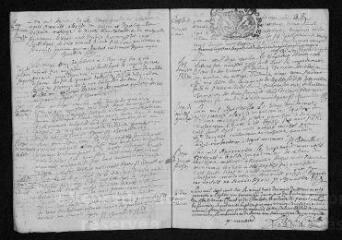 15 vues  - Registre paroissial. Baptêmes, mariages, sépultures (1706) - Baptêmes (janvier 1707) (ouvre la visionneuse)