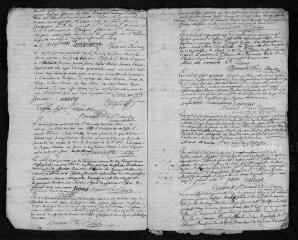 13 vues  - Registre paroissial. Baptêmes, mariages, sépultures (1745) - Sépulture (janvier 1746) (ouvre la visionneuse)