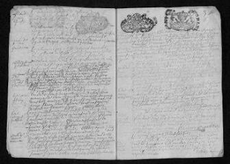 10 vues  - Registre paroissial. Baptêmes, mariages, sépultures (février 1709-février 1710) (ouvre la visionneuse)