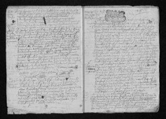 11 vues  - Registre paroissial. Baptêmes, mariages, sépultures (1716) - Baptême, mariage (janvier 1717) (ouvre la visionneuse)