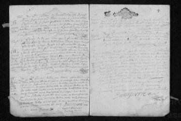 15 vues  - Registre paroissial. Baptêmes, mariages, sépultures (1695-janvier 1696) (ouvre la visionneuse)