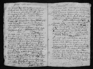 9 vues  - Registre paroissial. Baptêmes, mariages, sépultures (1740) - Baptême (janvier 1741) (ouvre la visionneuse)