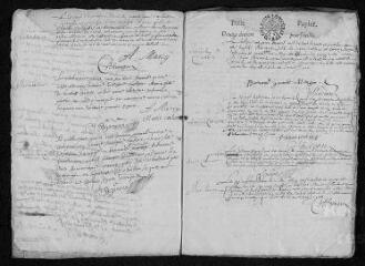 30 vues  - Registre paroissial. Baptêmes (janvier 1675-mai 1679) - Mariages (juin 1677-juillet 1679) (ouvre la visionneuse)