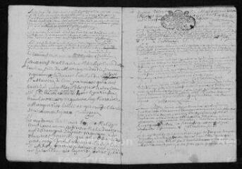 10 vues Registre paroissial. Baptêmes, sépultures (1710-janvier 1711)
