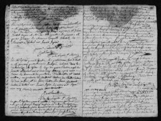 11 vues  - Registre paroissial. Baptêmes, mariages, sépultures (1744) - Sépulture (janvier 1745) (ouvre la visionneuse)