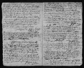 9 vues  - Registre paroissial. Baptêmes, mariages, sépultures (1745-janvier 1746) (ouvre la visionneuse)