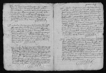 7 vues  - Registre paroissial. Baptêmes, sépultures (avril 1691-février 1692) (ouvre la visionneuse)