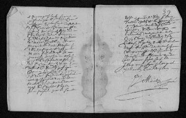 10 vues Registre paroissial. Baptêmes, mariages, sépultures (novembre-décembre 1671)