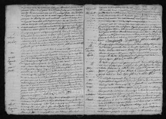 9 vues  - Registre paroissial. Baptêmes, mariages, sépultures (juillet 1742-mai 1743) (ouvre la visionneuse)
