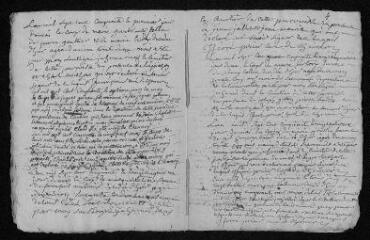7 vues  - Registre paroissial. Sépultures (février 1750-janvier 1751) (ouvre la visionneuse)
