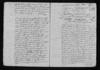15 vues  - Registre paroissial. Baptêmes, mariages (1743) - Sépultures (janvier 1744) (ouvre la visionneuse)